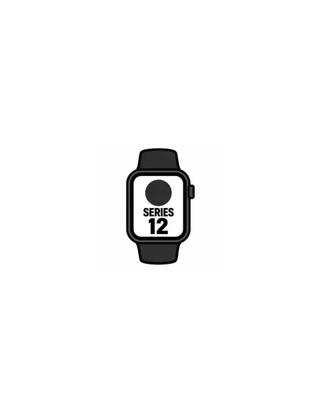 Apple Watch Series 12/ GPS/ 46mm/ Negro/ Correa Deportiva Negra (S/M)