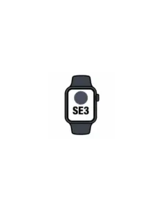 Apple Watch SE3/ GPS/ Cellular/ 40mm/ Caja de Aluminio Medianoche/ Correa Deportiva Azul Marino S/M