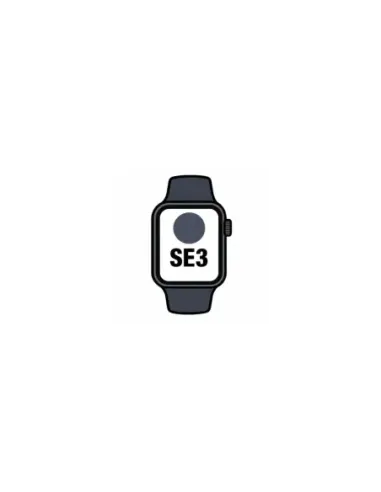 Apple Watch SE3/ GPS/ Cellular/ 44mm/ Caja de Aluminio Medianoche/ Correa Deportiva Azul Marino S/M