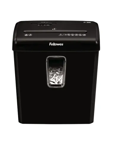 Fellowes Powershred P-30C triturador de papel Corte cruzado 22 cm Negro
