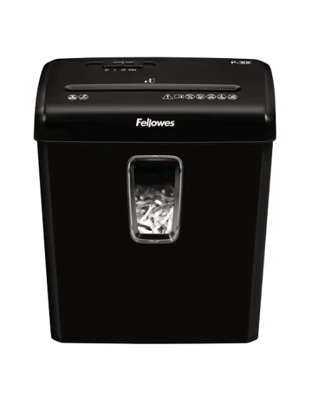 Fellowes Powershred P-30C triturador de papel Corte cruzado 22 cm Negro