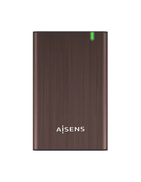 AISENS Caja Externa 2.5" ASE-2525BWN 9.5 mm SATA A USB 3.0 USB 3.1 Gen1, Marron