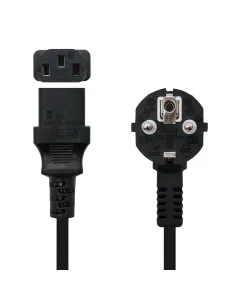Nanocable 10.22.0110 cable de transmisión Negro 10 m C13 acoplador CEE7 7 2