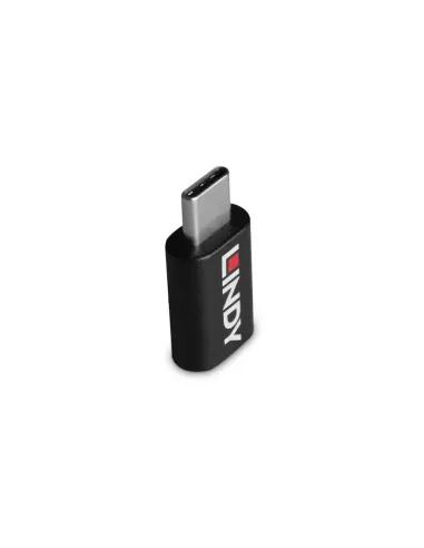 Lindy 71265 cambiador de género para cable USB Type C Negro