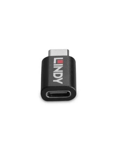 Lindy 71265 cambiador de género para cable USB Type C Negro
