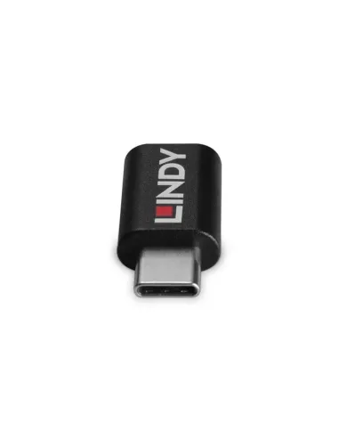 Lindy 71265 cambiador de género para cable USB Type C Negro