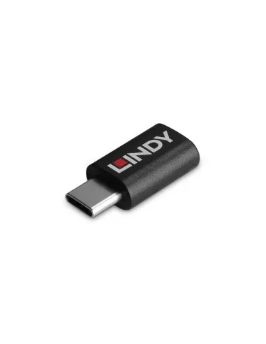 Lindy 71265 cambiador de género para cable USB Type C Negro