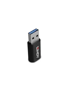 Lindy 71264 cambiador de género para cable USB Type A USB Type C Negro