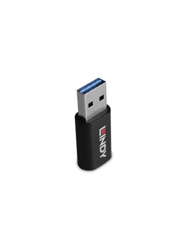 Lindy 71264 cambiador de género para cable USB Type A USB Type C Negro