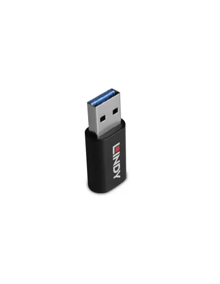 Lindy 71264 cambiador de género para cable USB Type A USB Type C Negro