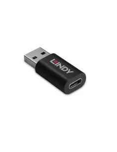 Lindy 71264 cambiador de género para cable USB Type A USB Type C Negro 2