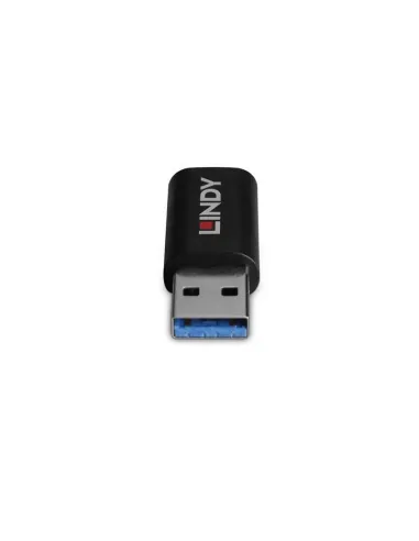 Lindy 71264 cambiador de género para cable USB Type A USB Type C Negro