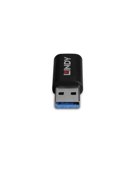 Lindy 71264 cambiador de género para cable USB Type A USB Type C Negro