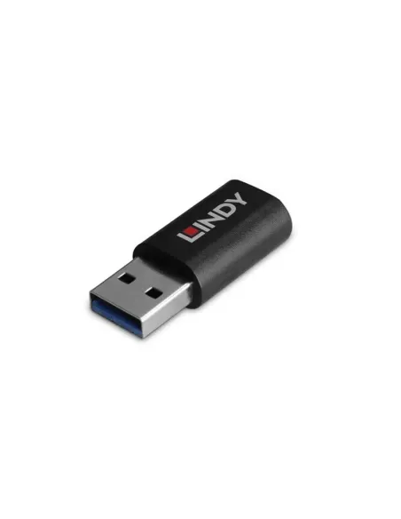 Lindy 71264 cambiador de género para cable USB Type A USB Type C Negro