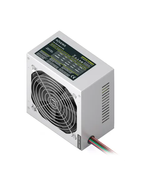 AISENS Fuente Alimentacion ATX 500W con Cable de Alimentacion OEM, Plata