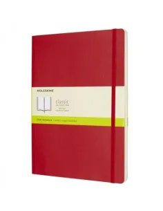LIBRETA CLASICA TAPA BLANDA ROJO ESCARLATA XL (19X25CM) LISA MOLESKINE QP623F2