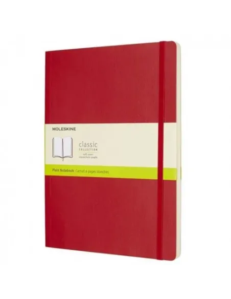 LIBRETA CLASICA TAPA BLANDA ROJO ESCARLATA XL (19X25CM) LISA MOLESKINE QP623F2