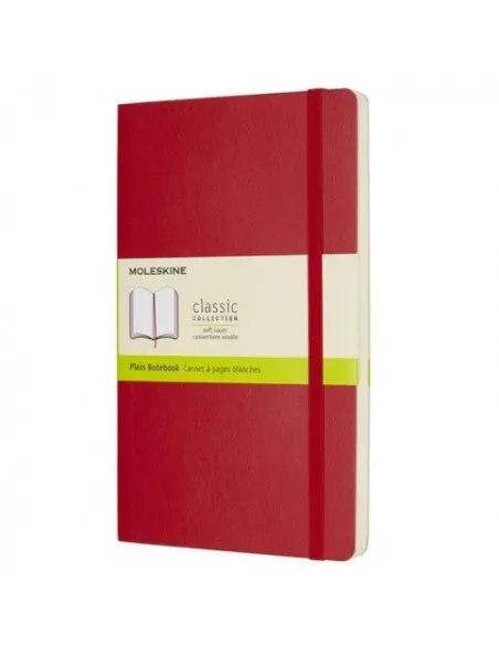 LIBRETA CLASICA TAPA BLANDA ROJO ESCARLATA L (13X21CM) LISA MOLESKINE QP618F2