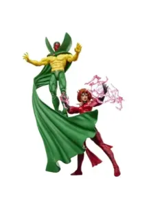 Pack 2 figuras marvel legends series earth's mightiest heroes avengers vision & scarlet witch