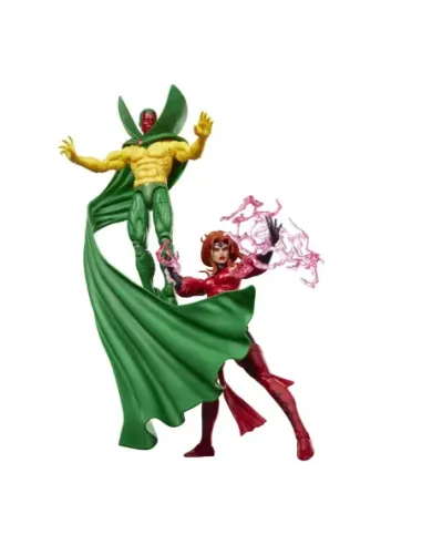 Pack 2 figuras marvel legends series earth's mightiest heroes avengers vision & scarlet witch