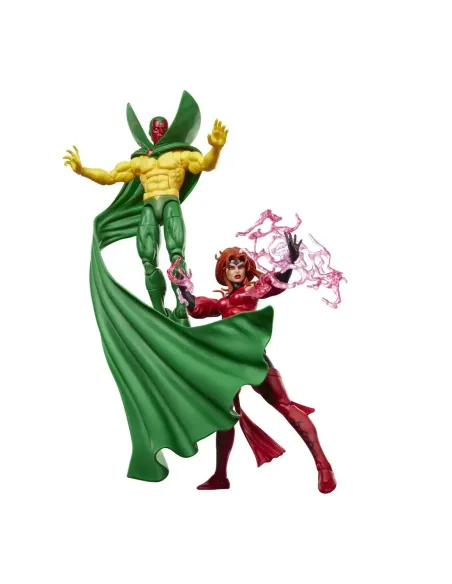 Pack 2 figuras marvel legends series earth's mightiest heroes avengers vision & scarlet witch