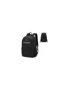 Mochila Subblim City Plus 26L Backpack para Portátiles hasta 16"/ Puerto USB/ Negra