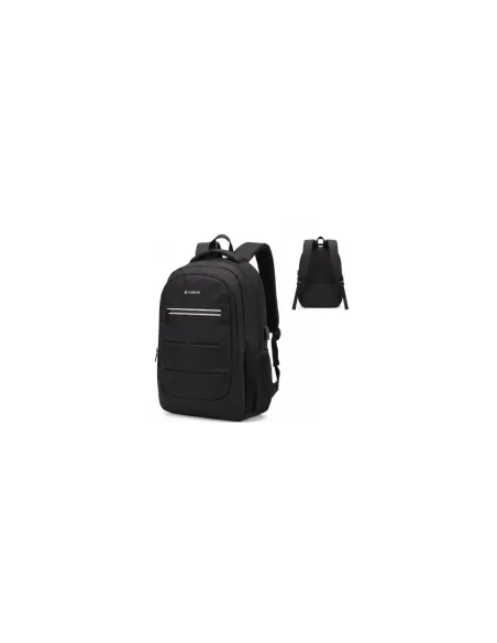Mochila Subblim City Plus 26L Backpack para Portátiles hasta 16"/ Puerto USB/ Negra