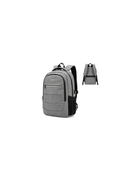 Mochila Subblim City Plus Backpack para Portátiles hasta 16"/ Puerto USB/ Gris