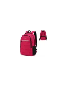 Mochila Subblim City Plus Backpack para Portátiles hasta 15.6"/ Puerto USB/ Roja