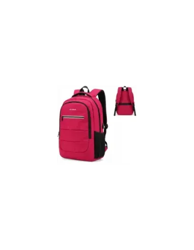 Mochila Subblim City Plus Backpack para Portátiles hasta 15.6"/ Puerto USB/ Roja