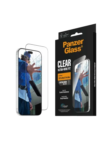 PanzerGlass ® Screen Protector iPhone 18 Pro Max | 17 Pro Max | Ultra-Wide Fit w. EasyAligner Protector de pantalla 1 pieza(s)
