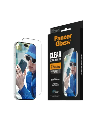 PanzerGlass ® Screen Protector iPhone 18 Pro | 17 Pro | Ultra-Wide Fit w. EasyAligner Protector de pantalla 1 pieza(s)