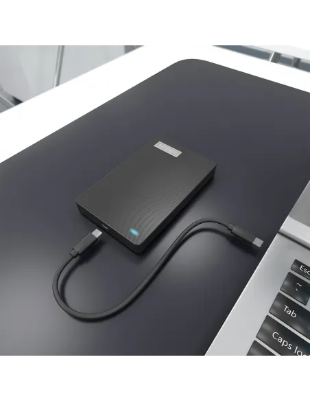 AISENS Caja Externa 2,5″ 9.5mm SATA a USB-C USB3.1 Gen1, Negra