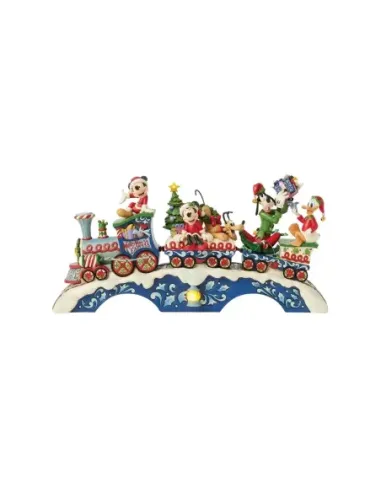 Figura enesco disney mickey y sus amigos tren navideño led