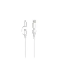 EWENT Cable Carga 4-1 60W 2m USB-C Lightning USB-A