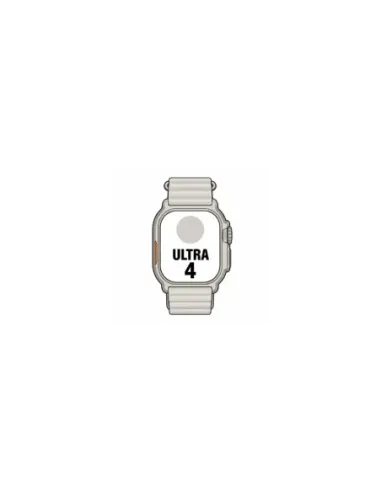Apple Watch Ultra 4/ GPS/ 49mm/ Caja de Titanio Natural/ Correa Ocean Gris Translúcido