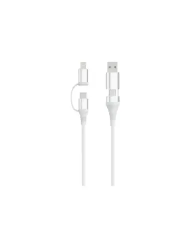 EWENT Cable 4-1 60W 1m USB-C Lightning USB-A Datos