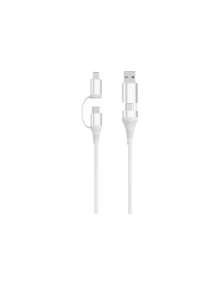 EWENT Cable 4-1 60W 1m USB-C Lightning USB-A Datos
