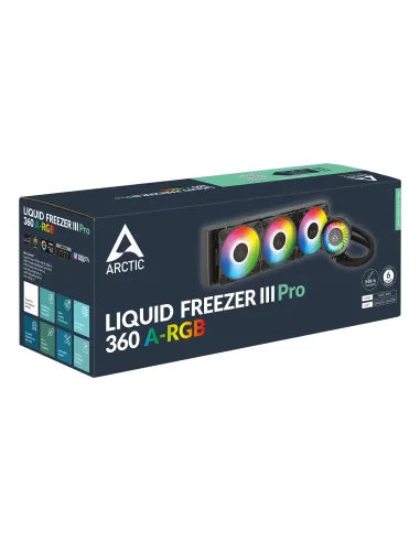 ARCTIC Liquid Freezer III Pro 360 A-RGB Procesador Sistema de refrigeración líquida todo en uno 12 cm Negro 1 pieza(s)
