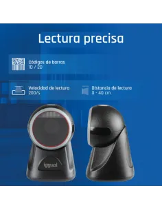 iggual Lector código barras sobremesa 2D USB