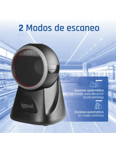iggual Lector código barras sobremesa 2D USB