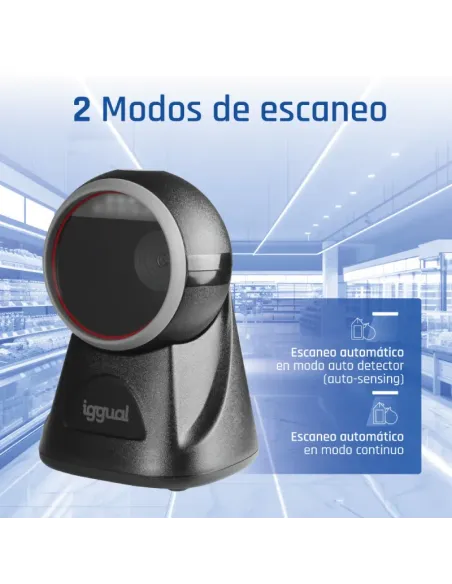 iggual Lector código barras sobremesa 2D USB