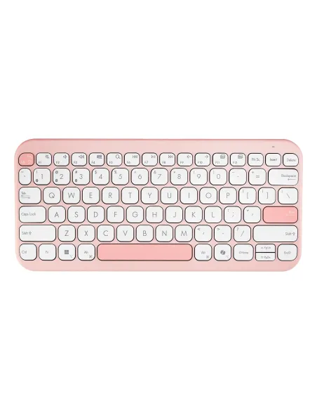 ASUS Marshmallow Keyboard KW100 teclado Hogar Bluetooth QWERTY Rosa