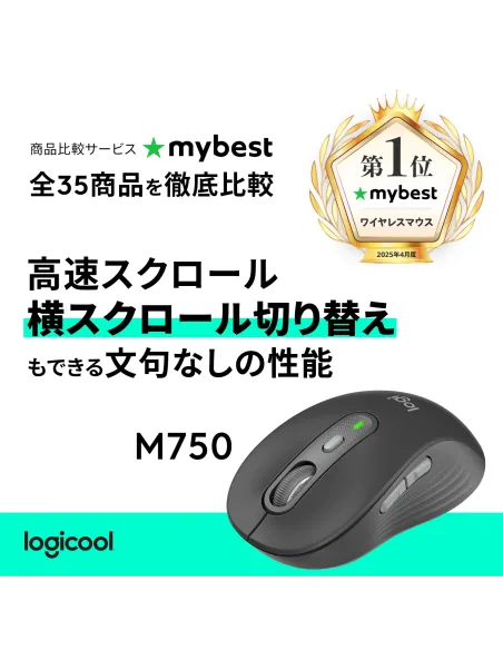 Logitech Signature Plus M750L ratón Universal Mano derecha RF Wireless + Bluetooth Óptico 4000 DPI