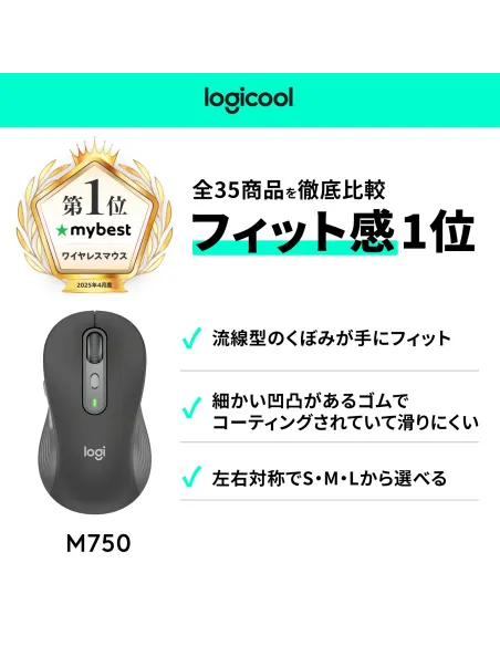 Logitech Signature Plus M750L ratón Universal Mano derecha RF Wireless + Bluetooth Óptico 4000 DPI