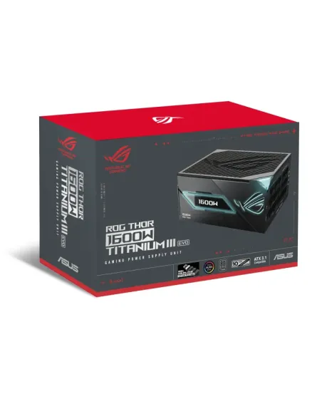 ASUS ROG -THOR-1600T3-GAMING-EVO unidad de fuente de alimentación 1600 W 20+4 pin ATX ATX Gris