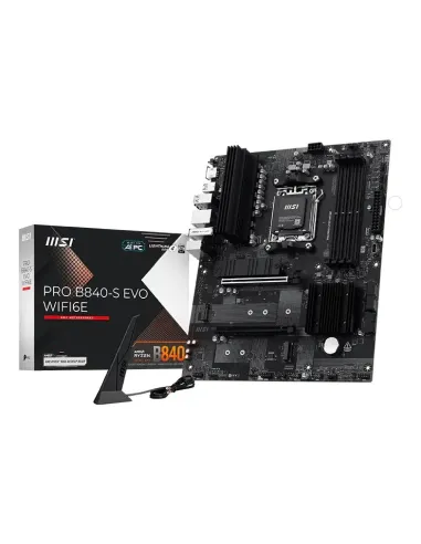 MSI Pro B840-S EVO WIFI6E AMD B840 Zócalo AM5 ATX