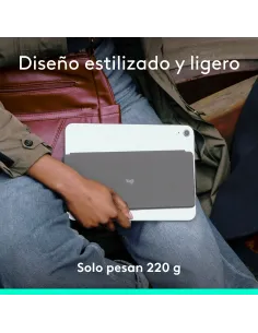 Logitech Keys-To-Go 2, teclado inalámbrico portátil para iPad con tapa integrada, estilizado y compacto, para iPad, iPhone, Mac 2