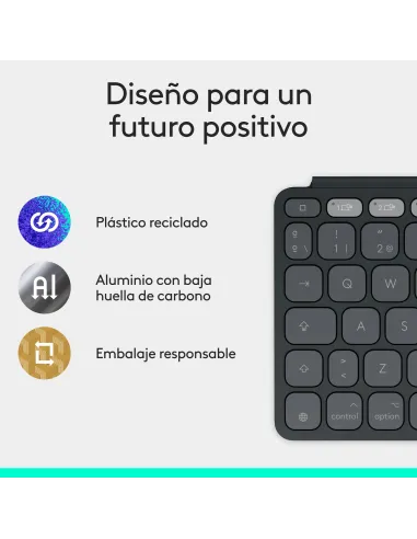 Logitech Keys-To-Go 2, teclado inalámbrico portátil para iPad con tapa integrada, estilizado y compacto, para iPad, iPhone, Mac
