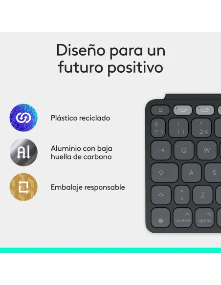Logitech Keys-To-Go 2, teclado inalámbrico portátil para iPad con tapa integrada, estilizado y compacto, para iPad, iPhone, Mac